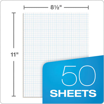 TOPS™ Cross Section Pads, Cross-section Quadrille Rule (4 Sq-in, 1 Sq-in), 50 White 8.5 X 11 Sheets freeshipping - TVN Wholesale